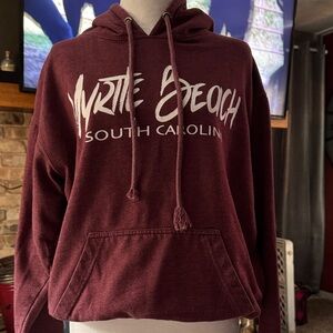 Myrtle Beach Burgundy Hoodie - Women's Sweatshirt